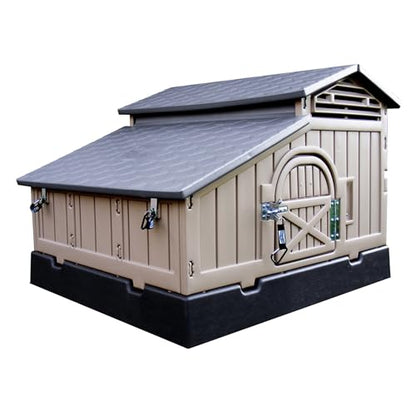 SnapLock Formex Standard Chicken Coop for 4 Chickens – Durable Plastic Hen House with Easy Assembly, Ventilation, Removable Tray & Walk-in Access | Lightweight Outdoor Casa para Gallinas - style: Standard Coop