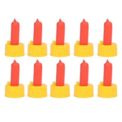 Agatige 10PCS Lamb Milk Drink Nipple, 3x5cm Silicone Sheep Nursing Feeder Goat Nipples for Orphaned Small Animal Feed