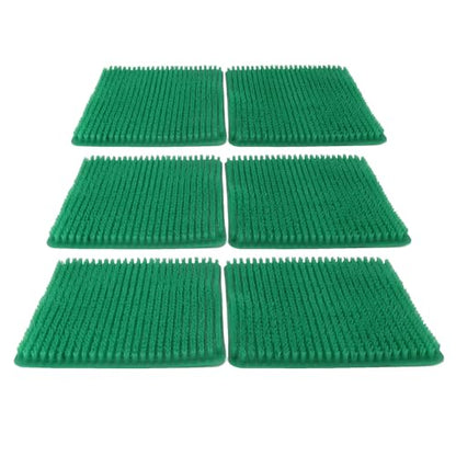 Aramox 6 Pack Washable Chicken Nesting Pads, Breathable Reusable Nesting Box Liners for Laying Hens, with PE Material for Chicken Coop Poultry Boxes (Green) - color: Green
