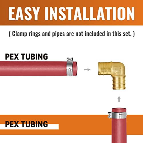 Pex Fittings 3/4 Inch, SUNGATOR 10 PCS 3/4 Pex Elbow 90 - size: 3/4" Elbow, 10 Pack