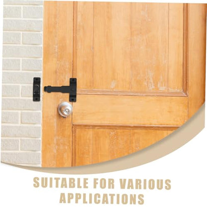 POPETPOP Stainless Steel Heavy Duty Barn Door Latch Lock Secure Flip Lock for Gates and Fences PET Cage Weather-Resistant Door Hardware