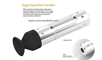 A&I Brooders and Incubators R-COM RCOM LED Cool Light Egg Candler 120 LUMENS Super Strong