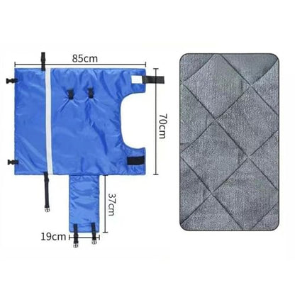 Calf-Warming Clothing, Calf-Warming Blanket, Windproof Oxford, Keeping Calves Warm, Accessories, Blue Jacket, L Cottons - color: L Cottons