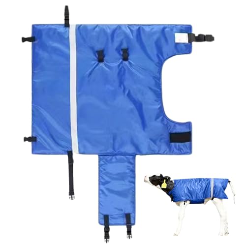 Calf Goat Blanket Thickened Adjustable Livestock Shelter Moisture-Proof & Cold-Resistant Calf Blankets for Winter Waterproof Reduce Illness