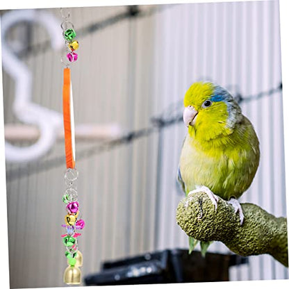 VANZACK 1pc Chicken Mirror Toy Hanging Mirror for Pecking and Biting for Hens and Parrots Sturdy and Design