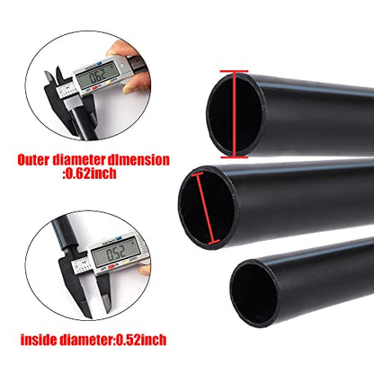 Barbed Tee 1/2 Inch to 1/4 Inch Irrigation Tube Fittings for (1/2'' ID x 0.60''-0.63'' OD) 16mm Drip Tubing Anti-Drop Barbed Connectors,4-Way-20 Pcs - size: 20 Pcs Barbed Tee 4-way