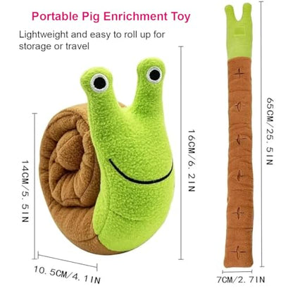 Mini Pigs Snuffle Toy for Interactive Foraging Rooting Enrichment Toy Play Slow Feeding Enrichment Toys for Cat Dogs Ferret (2)