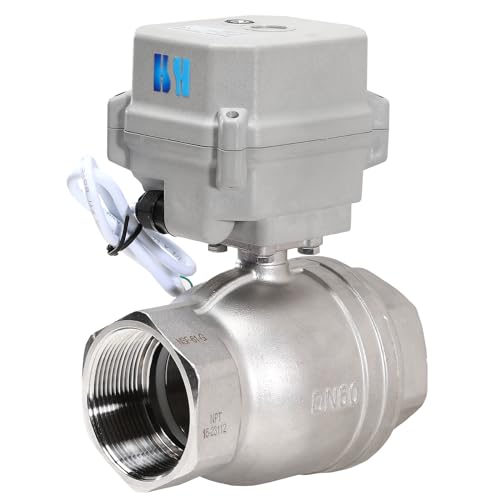 2" DN50 NPT 2 Way 12VDC 9-24VAC/DC Stainless Steel Normally Closed Electrical On/Off Motorized Ball Valve