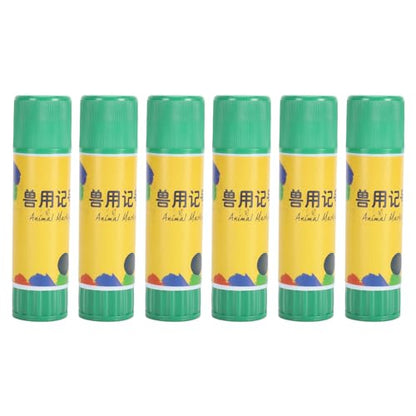 Livestock Marker, and Pencil for Pigs, Sheep, Cows, Cattle, Marking Accessories for Use in The Veterinary Industry, 24 Pieces (Green)