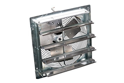 TPI Corporation CE20-DS Direct Drive Exhaust Fan – 120 Volt, 20 Inch Shuttered Industrial Fan. Workshop Ventilation Fans