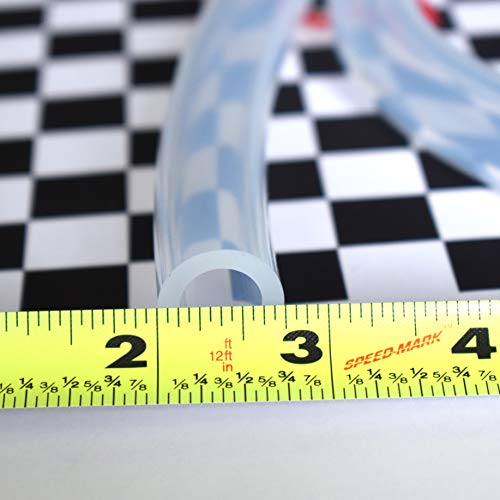 Ultra Clear Platinum Silicone Tubing - Food & Medical Grade - High Temp Hose (25 Feet, 1/2" ID x 3/4" OD) - size: 1/2" ID x 3/4" OD