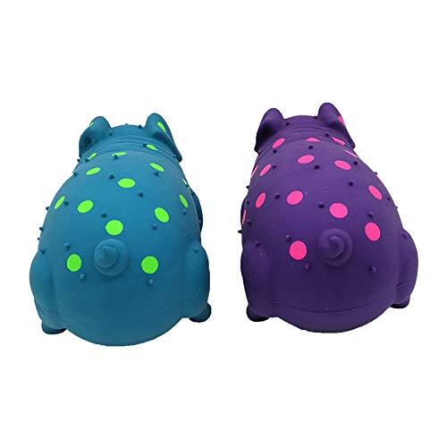 9 Inch Latex Dog Chew Toy Grunting Pig Sound Play (2 Pack)