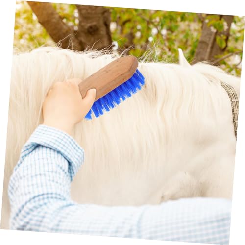 Abaodam Durable Horse Grooming Brush with Stiff Bristle Ergonomic Design for Easy Cleaning of Horses Cattle and Donkeys Reliable Material for Gentle Grooming Experience