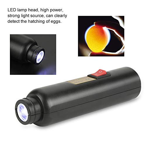 Yosoo LED Light Egg Candler Tester Auto Mini Lighting Brooder Hatcher Incubator for Experiment Exclusive of Eggs Quails
