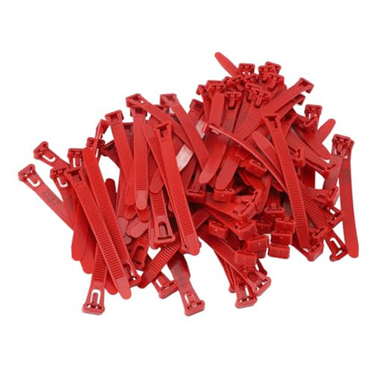 ZJchao Chicken Leg Bands, Adjustable Plastic Poultry Identification Leg Rings with Clear Colorfast Number Engraving for Duck Goose Chicken (Red) - color: Red