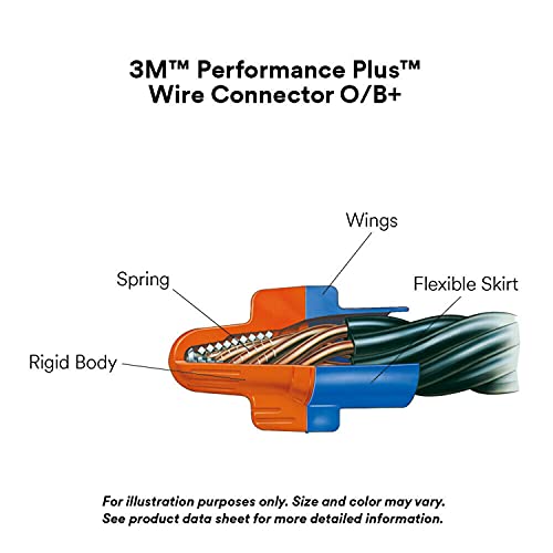 3M Direct Bury Splice Kit DBO/B-6 (BULK), 18-12 AWG, UV-Resistant, Steel Spring, Flame Retardant Insulation, Box of 100 Splice Tubes and 100 O/B Connectors - style: DBO/B-6: Splice Bulk
