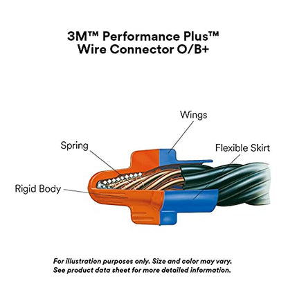3M Direct Bury Splice Kit DBO/B-6 (BULK), 18-12 AWG, UV-Resistant, Steel Spring, Flame Retardant Insulation, Box of 100 Splice Tubes and 100 O/B Connectors - style: DBO/B-6: Splice Bulk