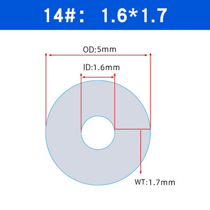 Peristaltic Pump Silicone Tubing 1/16" ID*3/16"OD*3m, food grade High-temperature resistant & wear-resistant transparent silicone hose, made with platinum curing process, 14# - size: 1/16"IDx3/16"OD, style: 3meter