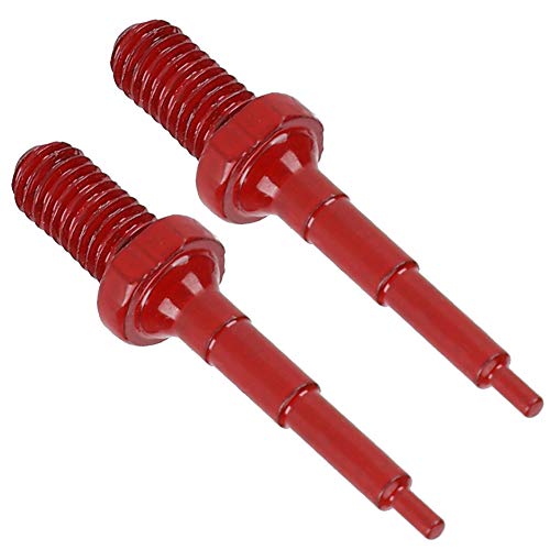 SYH&AQYE 2 PCS Lightweight Ear Tag Nail, Stainless Steel Tagger Needle Clamp Pin, Longer Life, Strong Durable Marking Tools Ear Tagger Accesories for Pigs, Sheep, Cattle(Red)
