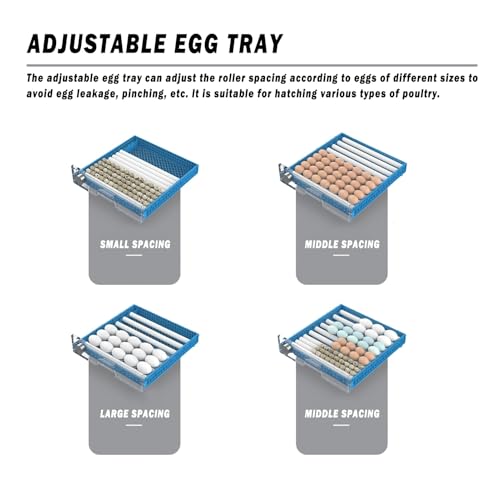 Automatic Egg Incubator For 152 Eggs - Digital Temperature & Humidity Control, 360° View Window, Auto Egg Turner- Commercial & Home Use For Chicken, Duck, Quail Eggs(152) - size: 152