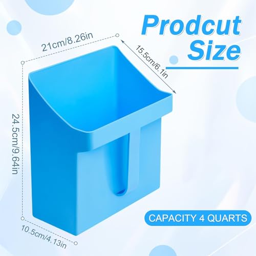 Large Feed Scoop, Enclosed Bucket Design, 21x24.5x10.5cm, Livestock Feed Side Handle Scoop, Animal Feeding Shovel, Sturdy Edges, for Bird Horse Goat Sheep Cattle Restaurant Kitchen