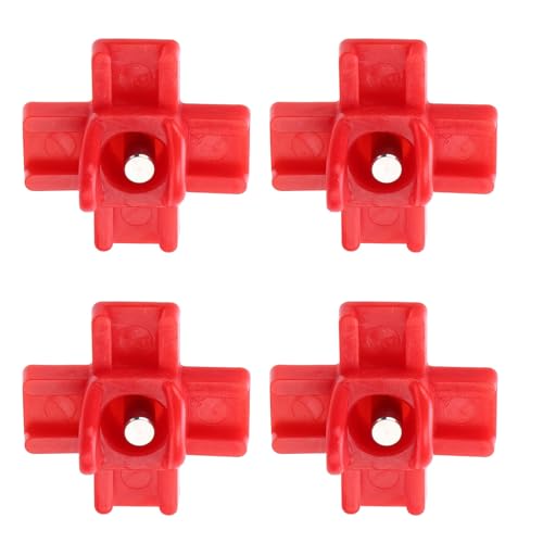40PCS Automatic Poultry Nipple, Red Chicken Waterer Nipples Plastic Steel with Drill Bit, for Bucket Feeders Chicken Coop