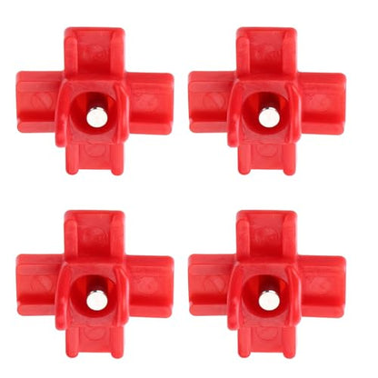40PCS Automatic Poultry Nipple, Red Chicken Waterer Nipples Plastic Steel with Drill Bit, for Bucket Feeders Chicken Coop