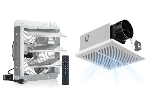 Amico Exhaust Fan,Ventilation Fan for Garage,Greenhouse,Attic,Chicken Coop,Bathroom