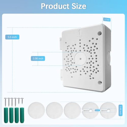 【Compatible with PTZ Cameras】 Security Camera Junction Box, Outdoor IP65 Waterproof CCTV Mounting Bracket, ABS Plastic Cable Concealment Box(4 Pack) - size: 4 Pack
