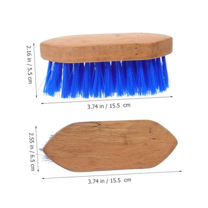 Generic Horse Grooming Brush with Hard Bristle Stiff Wood Comb for Cattle and Horses Non Slip Handle Cleaning and Massage Tool for Livestock Fur Care Lightweight Portable Grooming