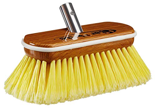 STAR BRITE 8" Premium Cleaning Brush - Synthetic Wood Block with High-Density Star Prene Fibers for Smooth & Painted Surfaces - Fits Star brite Extend-A-Brush Handles - Soft Bristle, Yellow (040170) - color: Yellow, size: Premium 8" Brush