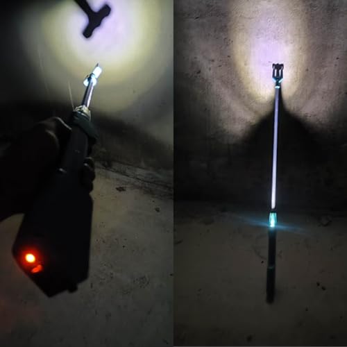Cattle Prod Waterproof Cattle Prod Stick with LED Light Rechargeable Electric Livestock Prod - size: 26.3"
