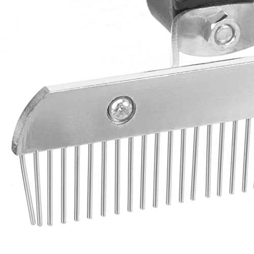 Ipetboom Horse Grooming Rake Handle Comb for Cleaning of Horses Resistant Grooming Tool for Livestock Care Easy to Clean Non- Design