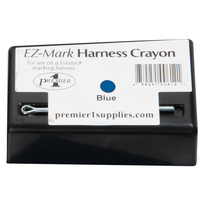 Premier 1 EZ-Mark Harness Crayons for Sheep & Goat Marking Harness (Blue Crayon) - style: Blue Crayon