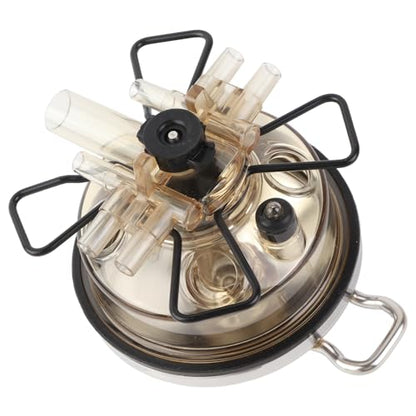 350cc Farm Milking Claw Collector, Milking Machine Accessories for Cow and Sheep, Milk Collector with Closed Valve and Straight Buckle, Durable PC Material Milking Tool