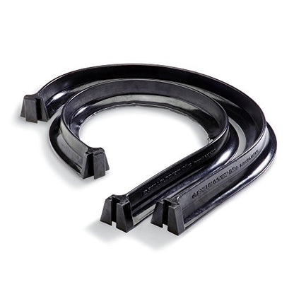 PIG Spill Barrier Dike - 5'L x 3.5"W x 3"H Sections - 2 Pack - Black - PLR267-BK - color: Black