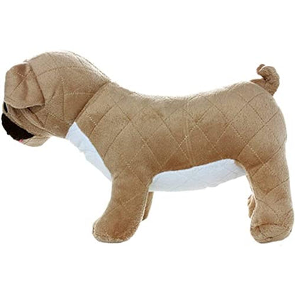 MIGHTY- Farm Pug - Squeaker-Multiple Layers. Made Durable, Strong & Tough. Interactive Play (Tug, Toss & Fetch). Machine Washable & Floats | Multiple Layers & Reinforced Seams , Washable and Floats , Mighty® Construction - color: Brown Pug