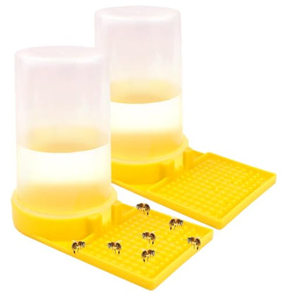 2PCS Bee Waterer Station, Beehive Water Feeder, Outdoor Quail Waterer for Garden Balcony