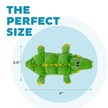Outward Hound Squeaker Matz Plush Gator Dog Toy, Small - size: Small (Pack of 1)