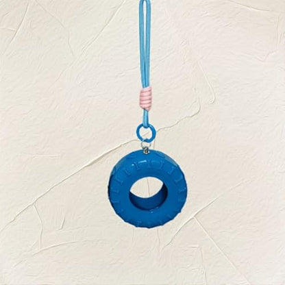 Silicones Tire Swing Toy with Adjustable Chain Fun Silicones Tire Hammock Toy for Small Pet Cage Entertainment - color: Green