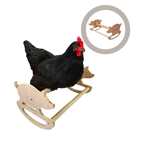 Mipcase 1pc Parrot Swing Chicken Standing Resting Training and Ladder for Perch Funny Hens Stand Tool Wooden Balancing Toys Shelf Exercise Rack Bars Bar Brooder Lovely Wiggles Coop