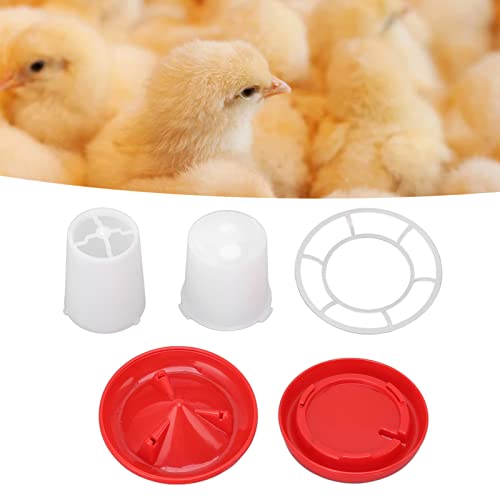 HEEPDD Automatic Chicken Feeder and Waterer Kit, Anti-Waste System Poultry Feeder with Sleeve Design, Hanging Gravity Food Dispenser for Chicks Ducks Quails Hens Coop Supplies