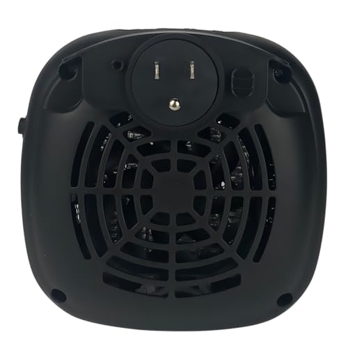 Good Housekeeping 750-Watt Plug-in Wall Mount Electric Space Heater with Adjustable Thermostat, Timer & Overheat Safety Protection