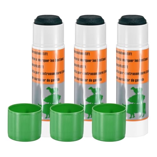 M METERXITY 3-Pack Livestock Marker, 12 Cm/4.7 Inches Length Large Animal Crayons for Pig Cattle Cow Sheep Supplies, Farming Livestock Marking Accessory [Green] - color: Green