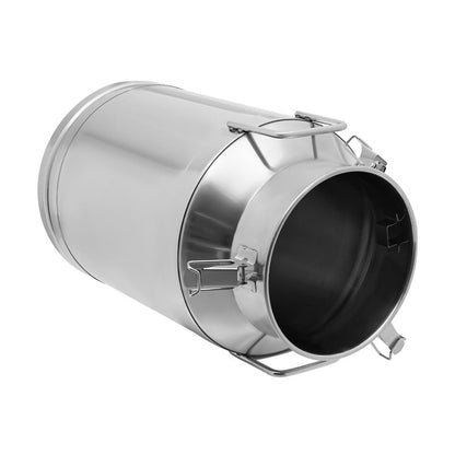 40L/10.57Gal 201 Stainless Steel Milk Can with Faucet and Sealed Lid, Heavy Duty Milk Jug Bucket for Milk Storage, Liquid Container for Water Wine Oil – Farm Kitchen Home Use (40L) - size: 40L