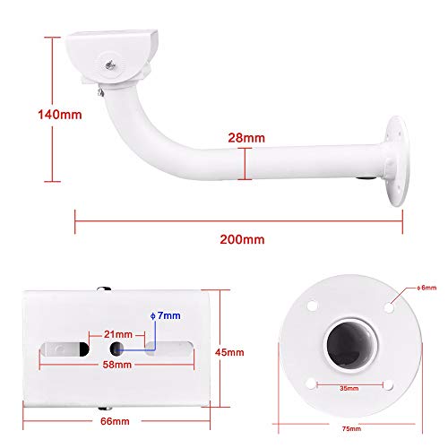 CCTV Security Camera Mount Bracket, Surveillance Camera Bracket Wall Mounting for Universal Indoor Outdoor CCTV Housing Mount