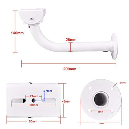 CCTV Security Camera Mount Bracket, Surveillance Camera Bracket Wall Mounting for Universal Indoor Outdoor CCTV Housing Mount