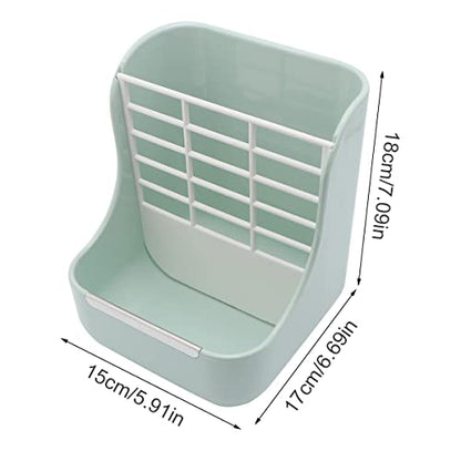 Litewoo Rabbit Hay Feeder Food Bowl Feeding Rack for Small Animal Guinea Pig Chinchilla Bunny Cage Accessories - color: Green