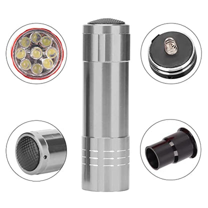 LED Egg Candler with Brightness Cool Touch Design Compatibility for Chicken Quail Duck Goose Eggs - color: Silver