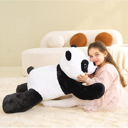 IKASA Giant Panda Stuffed Animal Plush Toy,30" Large Cute Jumbo Soft Toys,Huge Big Size Plushy Fluffy Fat Oversized Plushie,Gifts for Kids Girls - style: Panda